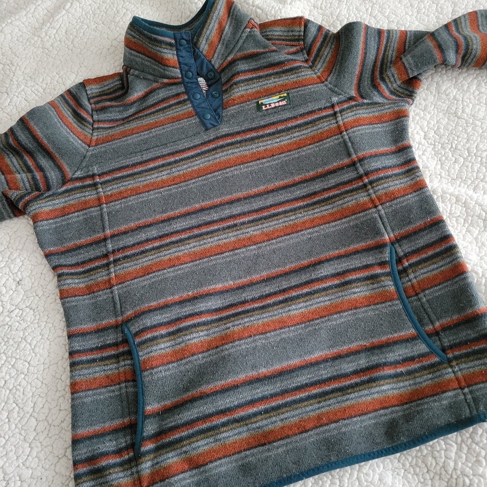 L.L. Bean Sweater Fleece Pullover - Size M